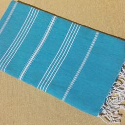 Turkish Beach Towel 100% Cotton Peshtamal Bath Pool Towel - 39x70In - thumbnail 3