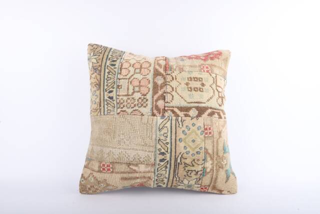 Handwoven Kilim Pillow Cover 20x20 Turkish Rug Cushion - image 1