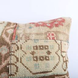 Handwoven Kilim Pillow Cover 20x20 Turkish Rug Cushion - thumbnail 3