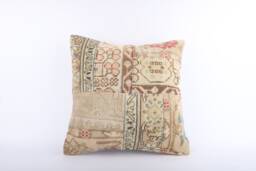 Handwoven Kilim Pillow Cover 20x20 Turkish Rug Cushion - thumbnail 1