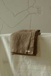 Cacao Waffle Linen Bath Towel/Soft Absorbent Eco-Friendly Luxury Bathroom Natural