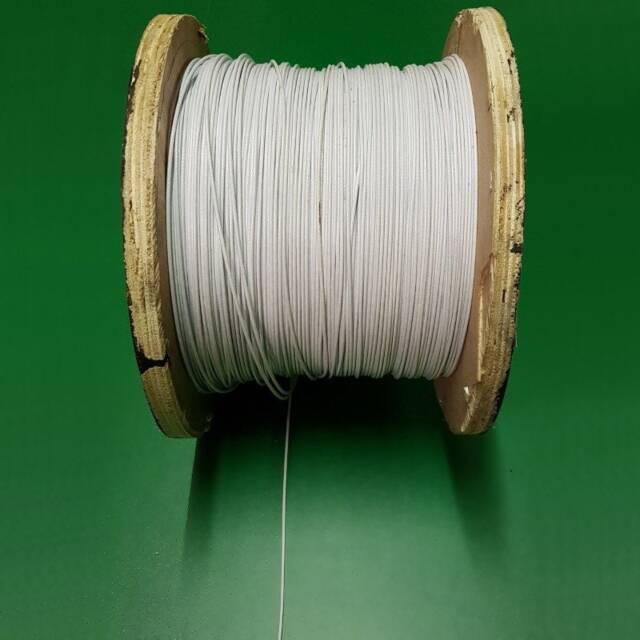 1M Steel Rope/Wire Cable - White To Hang Pictures Frame Hanging Wire - image 1