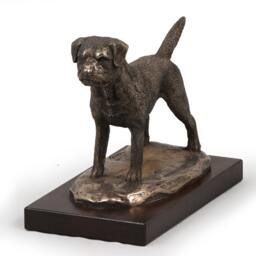 Border Terrier, Dog Wooden Base Statue, Limited Edition, Artdog - thumbnail 2