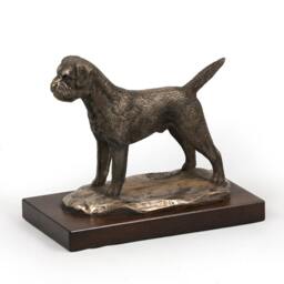 Border Terrier, Dog Wooden Base Statue, Limited Edition, Artdog - thumbnail 3