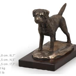 Border Terrier, Dog Wooden Base Statue, Limited Edition, Artdog - thumbnail 4