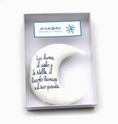 Little Prince Moon Rattle, French/Italian/English Poem, Baby Shower Gift - thumbnail 1