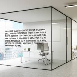 Impossible Is Nothing - Office Decor Wall Sticker Decal Knowledge Inspirational Stickers Motivational Decals Skuimposs - thumbnail 3