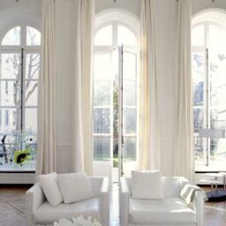 Pair Of Belgian Linen Curtains, Canvas Weight Linen, Custom Curtains, Extra Long 12 Color Choices - thumbnail 2