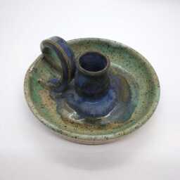 Hand Thrown Pottery Candlestick Holder - thumbnail 2