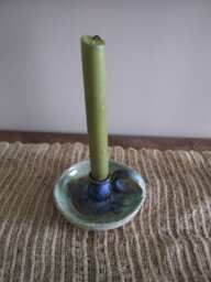Hand Thrown Pottery Candlestick Holder - thumbnail 1