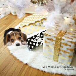 Faux Sheepskin Christmas Tree Skirt - Shaggy Fur, Handmade Usa