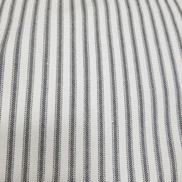 Ticking Stripe Farmhouse Pillow Cover - Grey Or Black Home Accent - thumbnail 3
