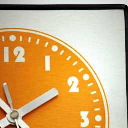 Mid Century Style Orange Wall Clock - New 19cm Retro Atomic Formica Vintage French Gift Off The Clocks - thumbnail 3