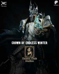 Crown Of Endless Winter - Undead King Fantasy Death Knight The Lich Resin Figure 16K - thumbnail 1