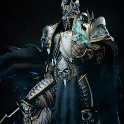 Crown Of Endless Winter - Undead King Fantasy Death Knight The Lich Resin Figure 16K - thumbnail 2