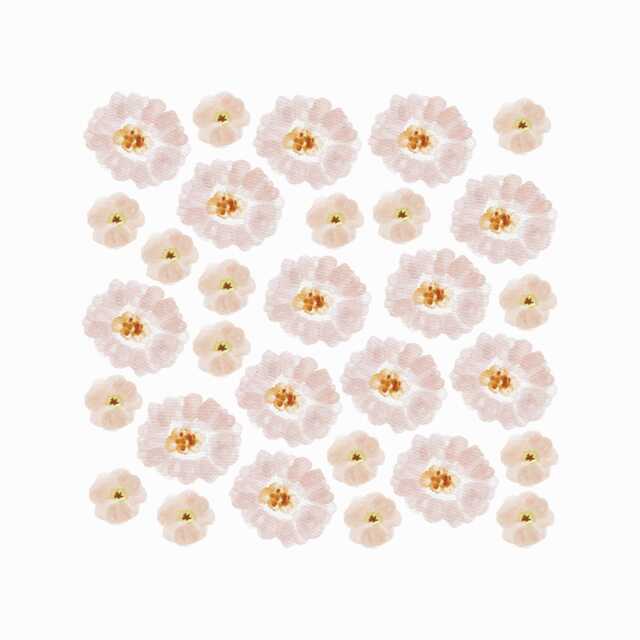 Mixed Flowers Fabric Wall Stickers - Removable & Reusable - image 1