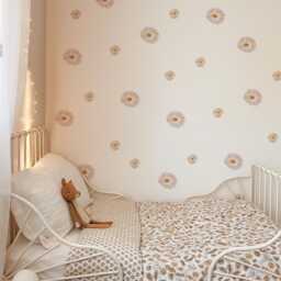 Mixed Flowers Fabric Wall Stickers - Removable & Reusable - thumbnail 2
