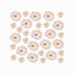 Mixed Flowers Fabric Wall Stickers - Removable & Reusable - thumbnail 1