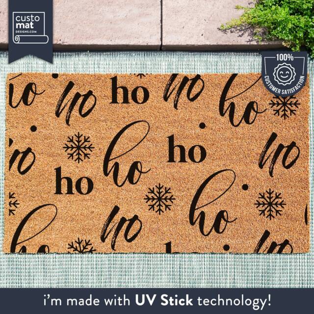 Ho Christmas Rug - Funny Door Mat Xmas Holiday Decor Welcome - image 1