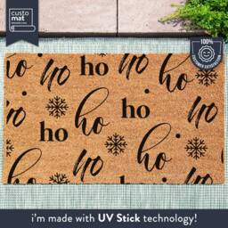 Ho Christmas Rug - Funny Door Mat Xmas Holiday Decor Welcome - thumbnail 1