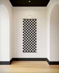 Chequerboard Pattern Tapestry - Wall Hanging Unique Art