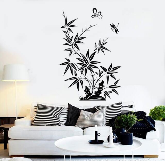 Wall Vinyl Decal Tree Flowers Butterfly Nature Romantic Decor 2239Di - image 1