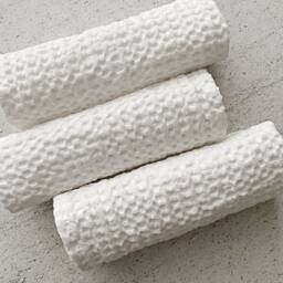 Linen Waffle Towels Set - Bathroom Towel Hand Towels- Face Linen Off White Linen- Guest Spa Baby - thumbnail 2