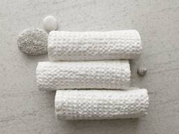Linen Waffle Towels Set, Bathroom Towel, Hand Towels, Face Linen Off White Linen, Guest Spa Baby Towel