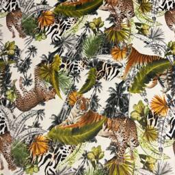 Tiger Jungle Velvet Coolie Lampshade, Empire Lampshade in Tiger Cheetah Velvet, Ceiling Light Shade - thumbnail 3