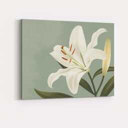 Scandinavian Succulent Plant in Decorative Pot Illustration Canvas Wall Art Print Decor Picture Ready To Hang - thumbnail 4