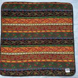 Seat Of 4 Pieces Khanta Work Scarf Cushion Covers , 40x40cm - thumbnail 2