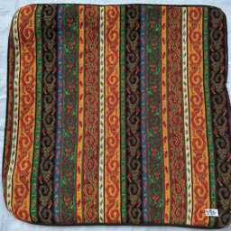 Seat Of 4 Pieces Khanta Work Scarf Cushion Covers , 40x40cm - thumbnail 4