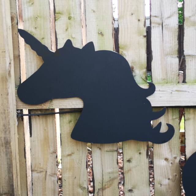 Unicorn Chalkboard Sign, Kids Playroom Decor - 59 X 39cm - image 1