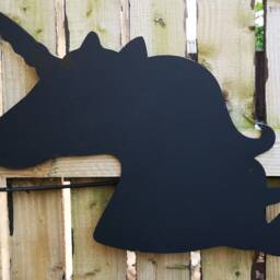 Unicorn Chalkboard Sign, Kids Playroom Decor - 59 X 39cm - thumbnail 2
