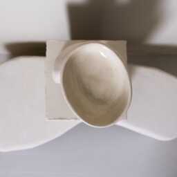Sculpture Object No.1 - Contemporary Ceramic Piece Curved Decor Organic Shape- Collectible Design Hand Built -One Off - thumbnail 4