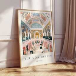 Victoria & Albert Museum Poster London Travel Art Print - thumbnail 3