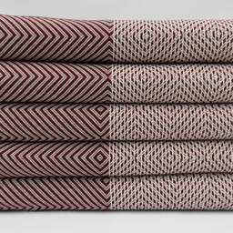 "Turkish Bedspread, Throws, Bed Cover, Burgundy Blanket, Large Blanket, Peshtemal Cover, 75""x91" - thumbnail 2