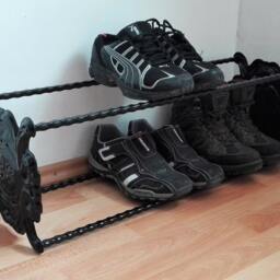 Steel Shoe Rack Storage Stand Holder Organiser Handmade - thumbnail 2
