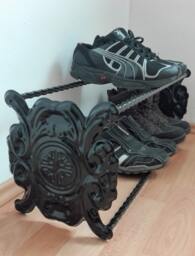 Steel Shoe Rack Storage Stand Holder Organiser Handmade - thumbnail 1