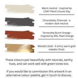 Autumn Whisper Abstract Ceramic Wall Art in Warm Tones - thumbnail 4