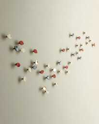 Autumn Whisper Abstract Ceramic Wall Art in Warm Tones - thumbnail 1