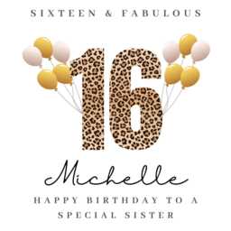 Personalised Sister 16Th Birthday Candle Gift Card Hamper Cards B - thumbnail 4