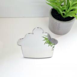 Cupcake Acrylic Mirror Wall Art Personalized Engraving Available - thumbnail 3