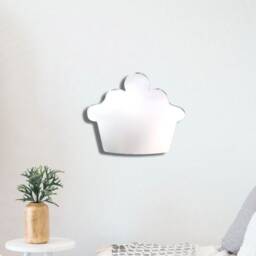 Cupcake Acrylic Mirror Wall Art Personalized Engraving Available - thumbnail 2