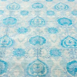 8x10 Rug Handmade Soft Wool Color Aqua Blue 100% Wool #9032 - 242x300 cms. Free Shipping - thumbnail 2
