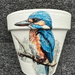Kingfisher Vase, Kingfisher Plant Pot, Gifts - thumbnail 3
