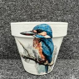 Kingfisher Vase, Kingfisher Plant Pot, Gifts - thumbnail 2