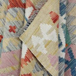 Kilim Rug Tribal, Handmade Artisan Afghan Turkish Navajo Natural Wool 295x202 cm - thumbnail 3
