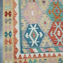 Kilim Rug Tribal, Handmade Artisan Afghan Turkish Navajo Natural Wool 295x202 cm - thumbnail 4