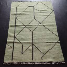 Kilim Rug Modern, Handmade Artisan Afghan Turkish Aztec Sheep Natural Wool 173x121 cm - thumbnail 1
